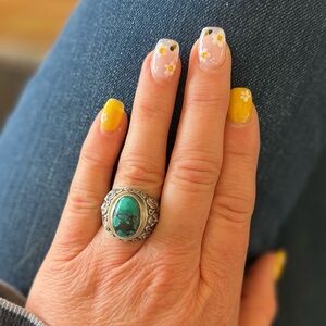 Gypsy Silver Turquoise sterling silver ring 💙